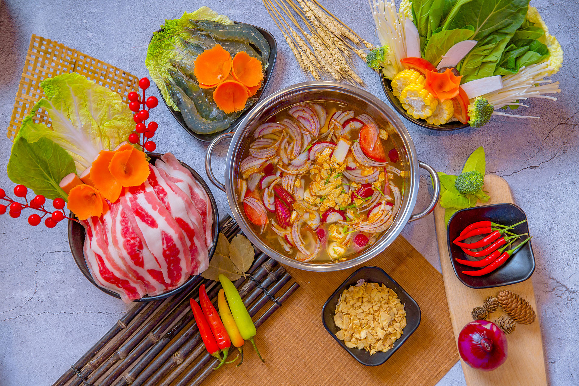 Lẩu Kim Chi Bò Mỹ