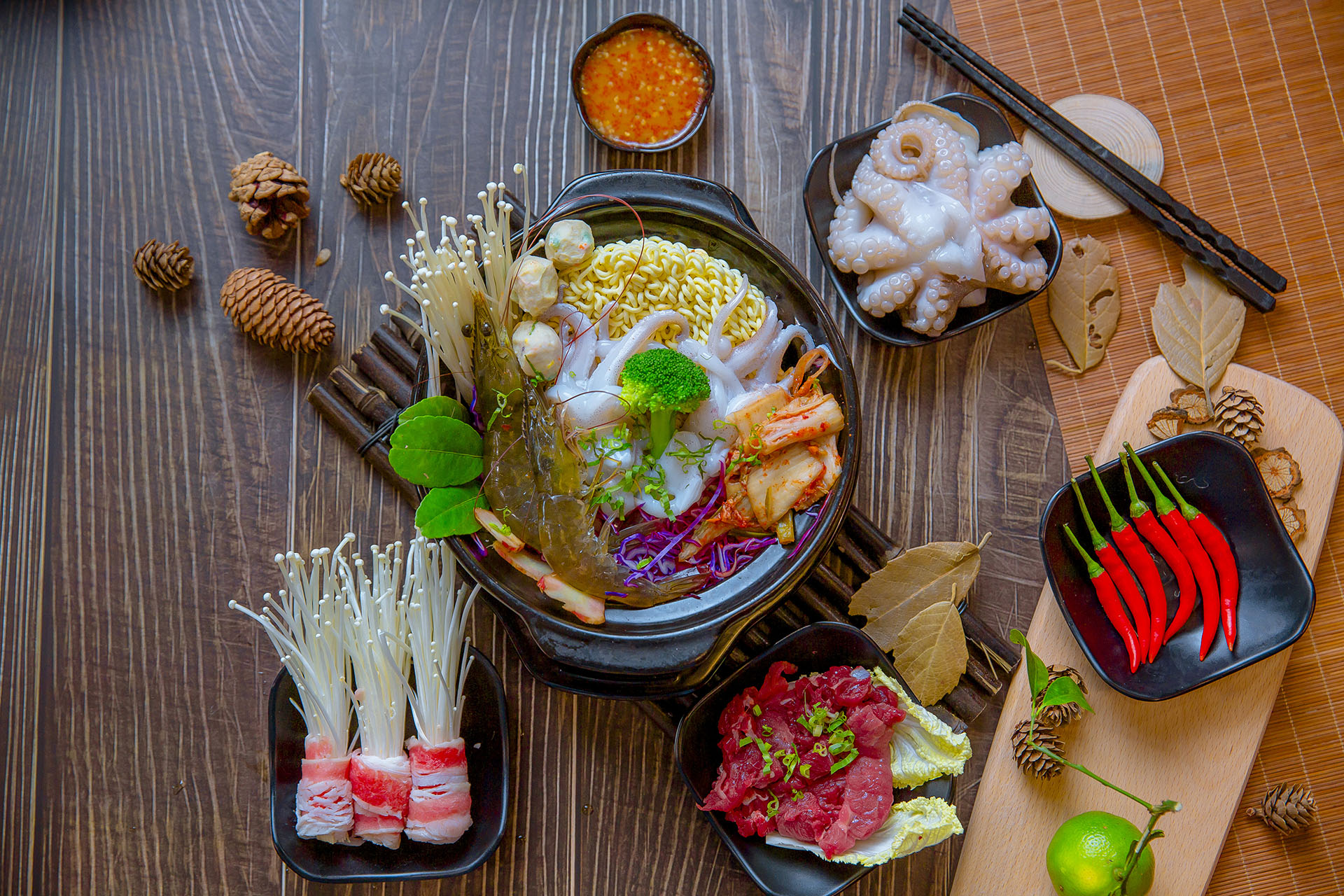 Mỳ lẩu thái thập cẩm